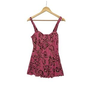 Zena‎ Jeans Babydoll Top Womens Size M Y2K 90s Boho Hippie Retro Concerrt Flirty